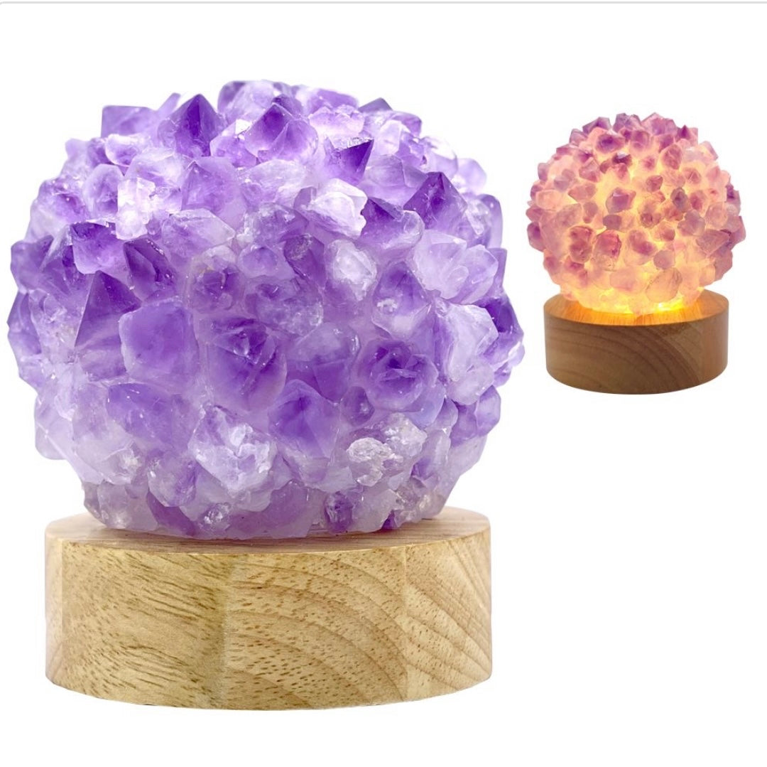 Amethyst point Lamp