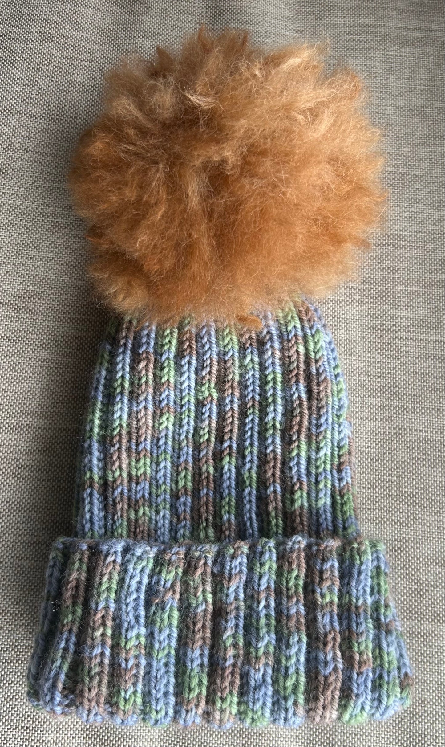 Merino Beanie With Alpaca Pom Pom