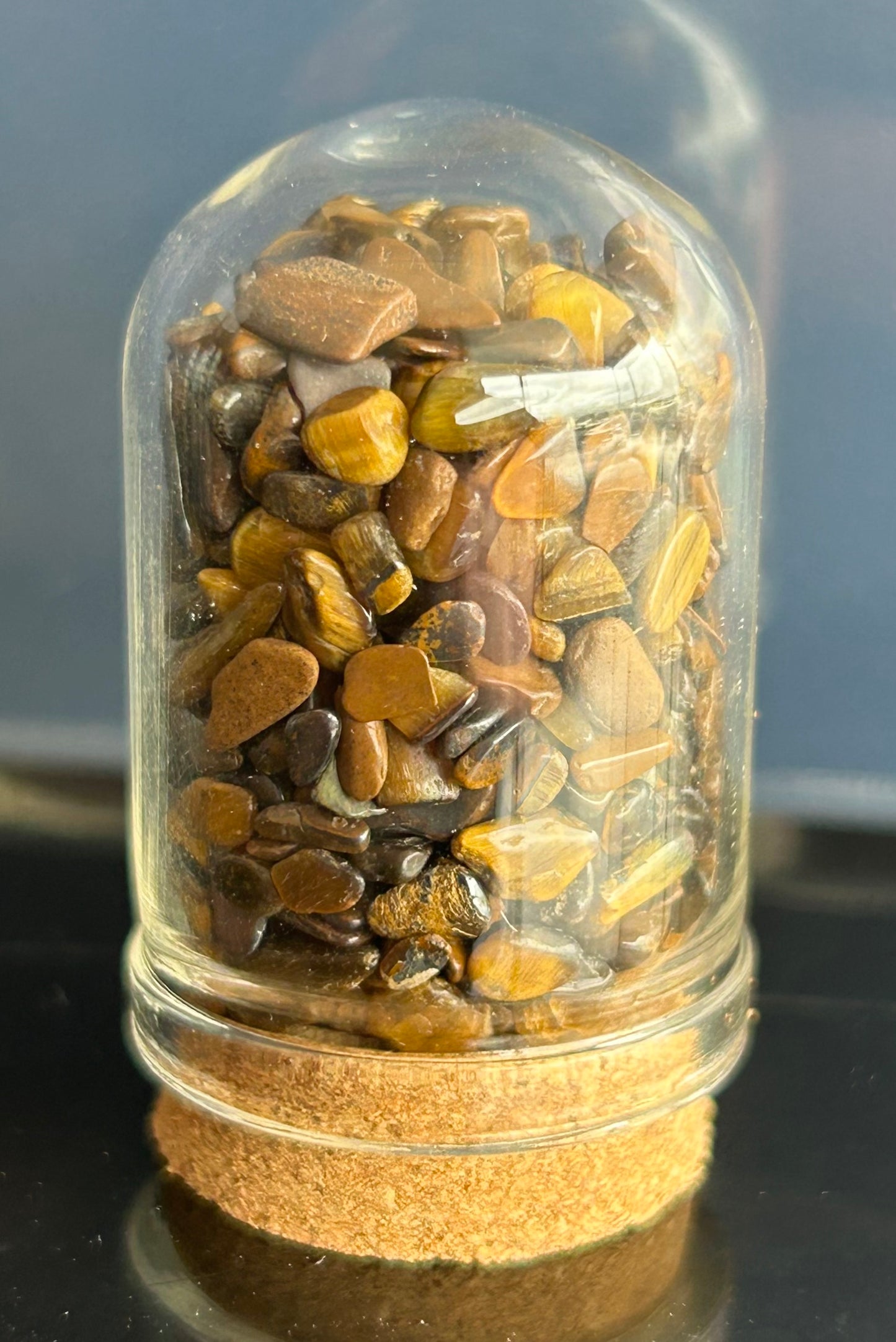 Tigers eye chip bottles