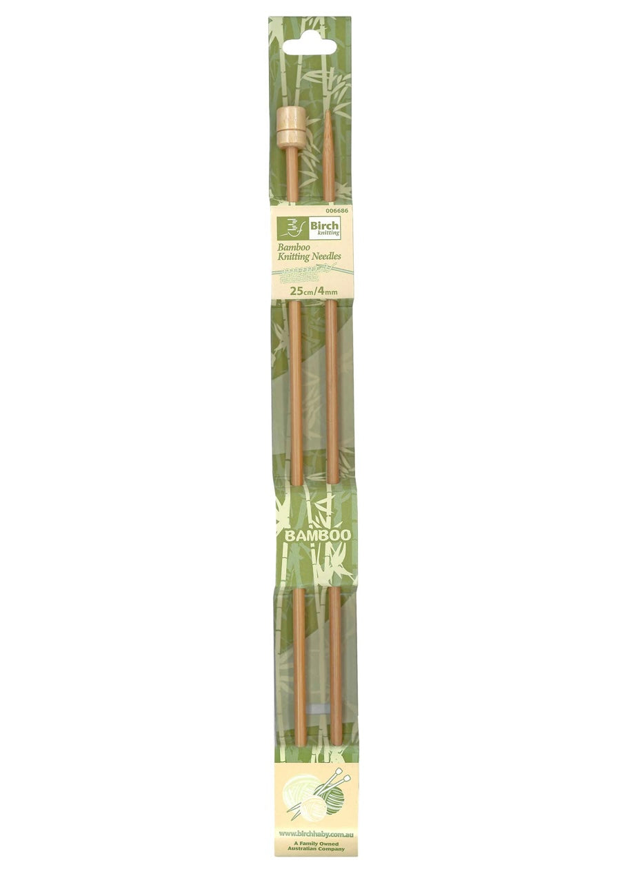 KNITTING NEEDLE BAMBOO 25CM