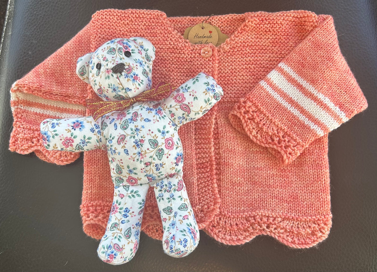 Merino Cardigan and Teddy set