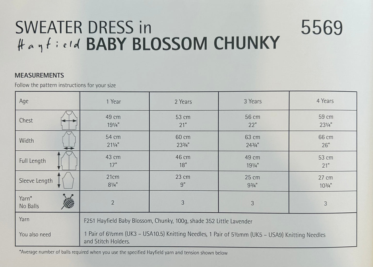 FLOWER POWER DRESS IN HAYFIELD BABY BLOSSOM CHUNKY