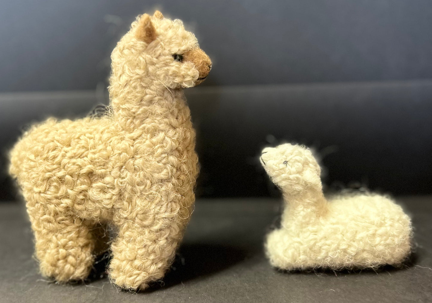 Felted Alpaca Pair