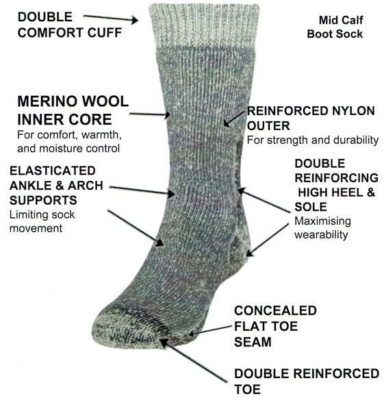 Merino Boot Sock