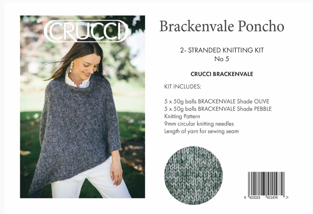 2-Stranded Poncho Knitting Kit