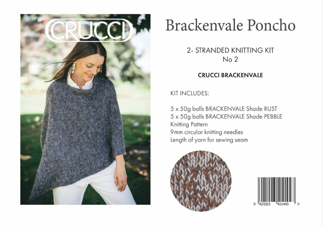2-Stranded Poncho Knitting Kit