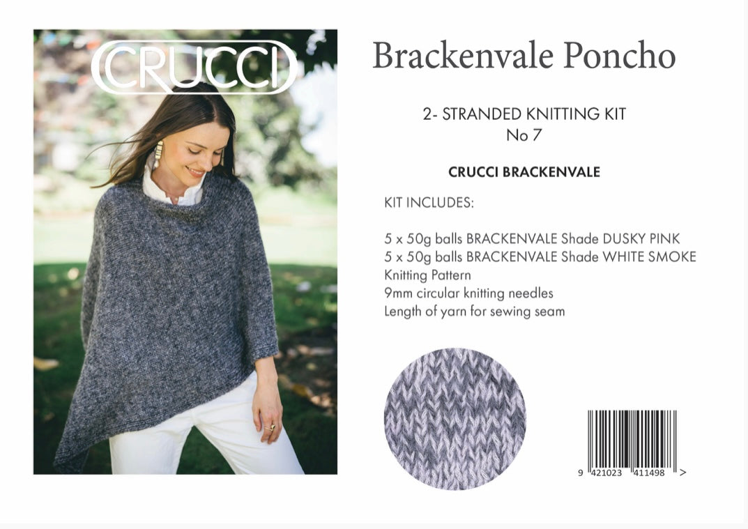 2-Stranded Poncho Knitting Kit