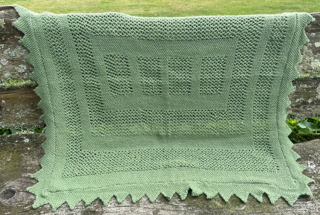 Handknit Alpaca Blanket