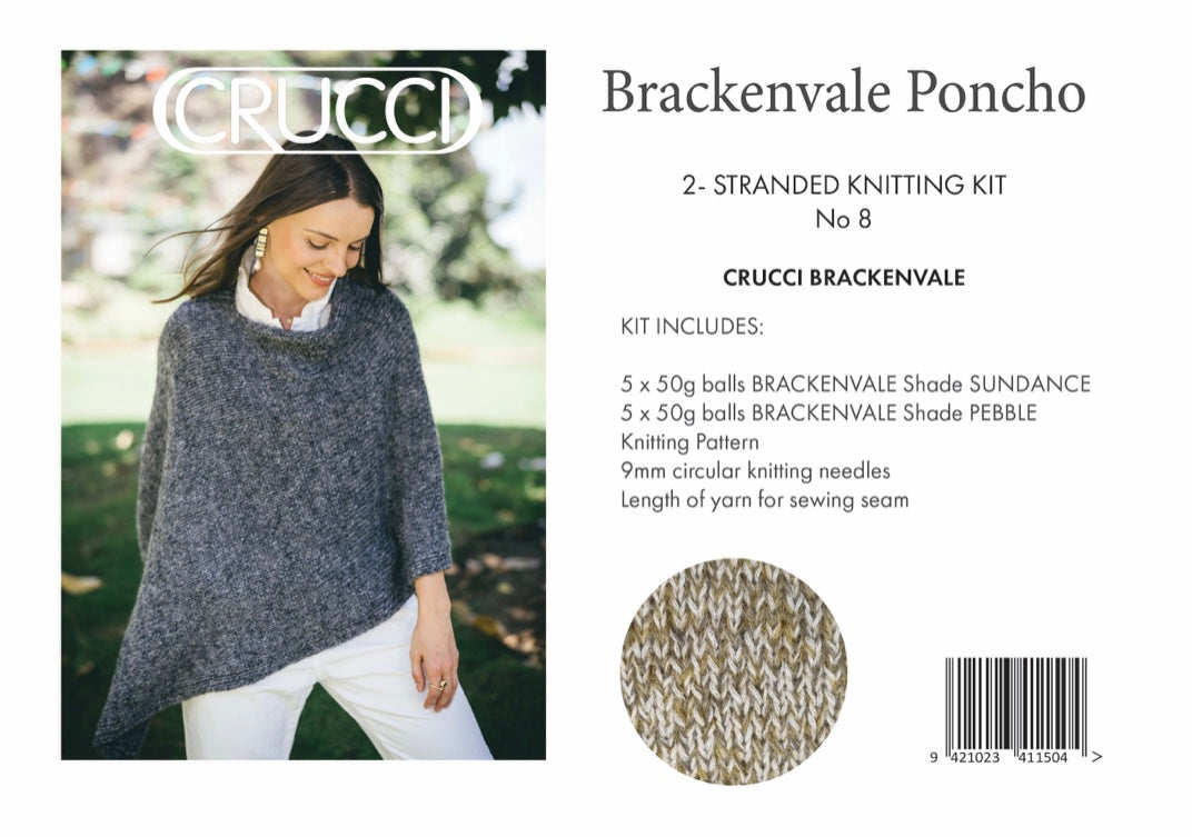 2-Stranded Poncho Knitting Kit