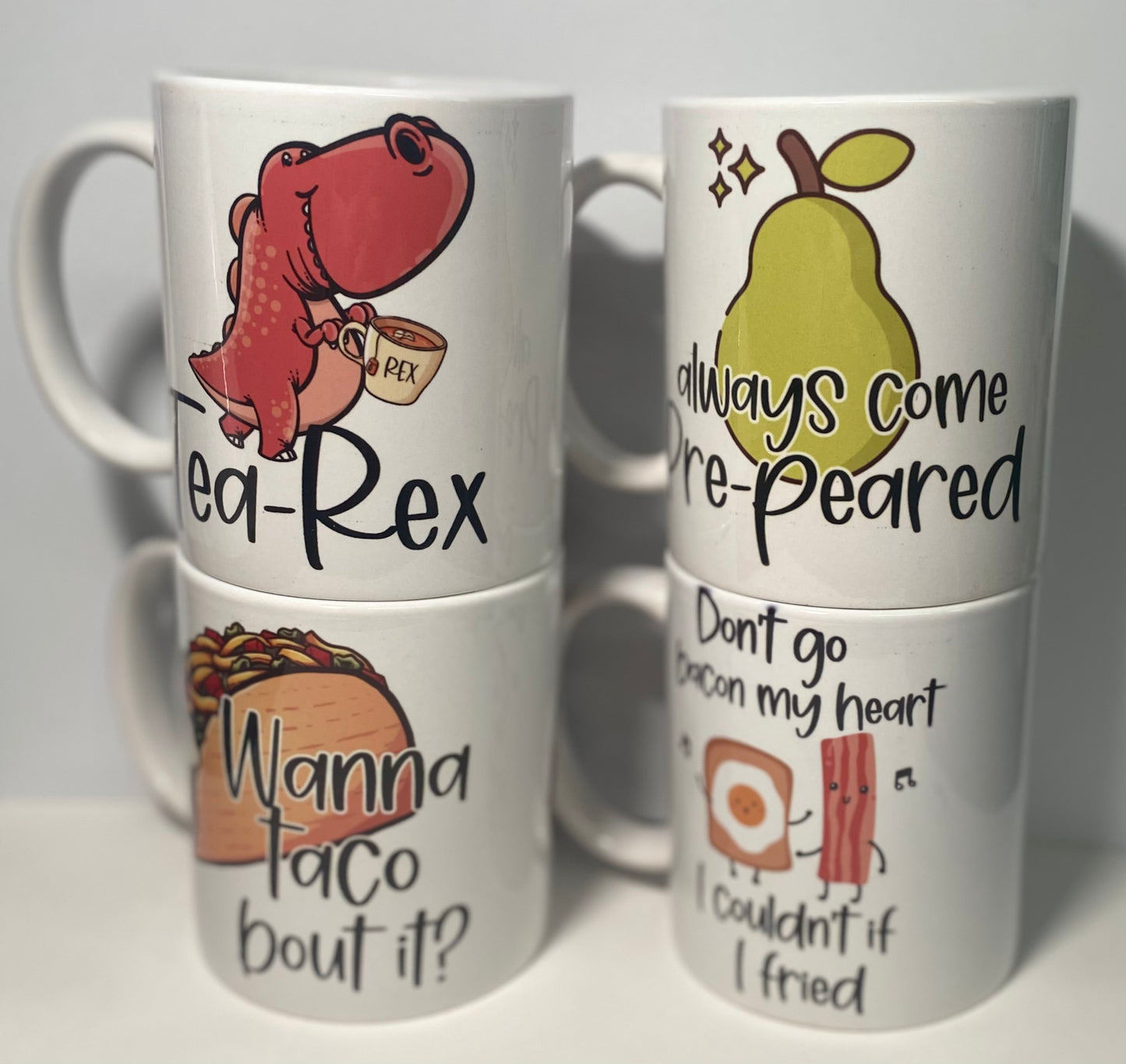 Food Saying Mug Set