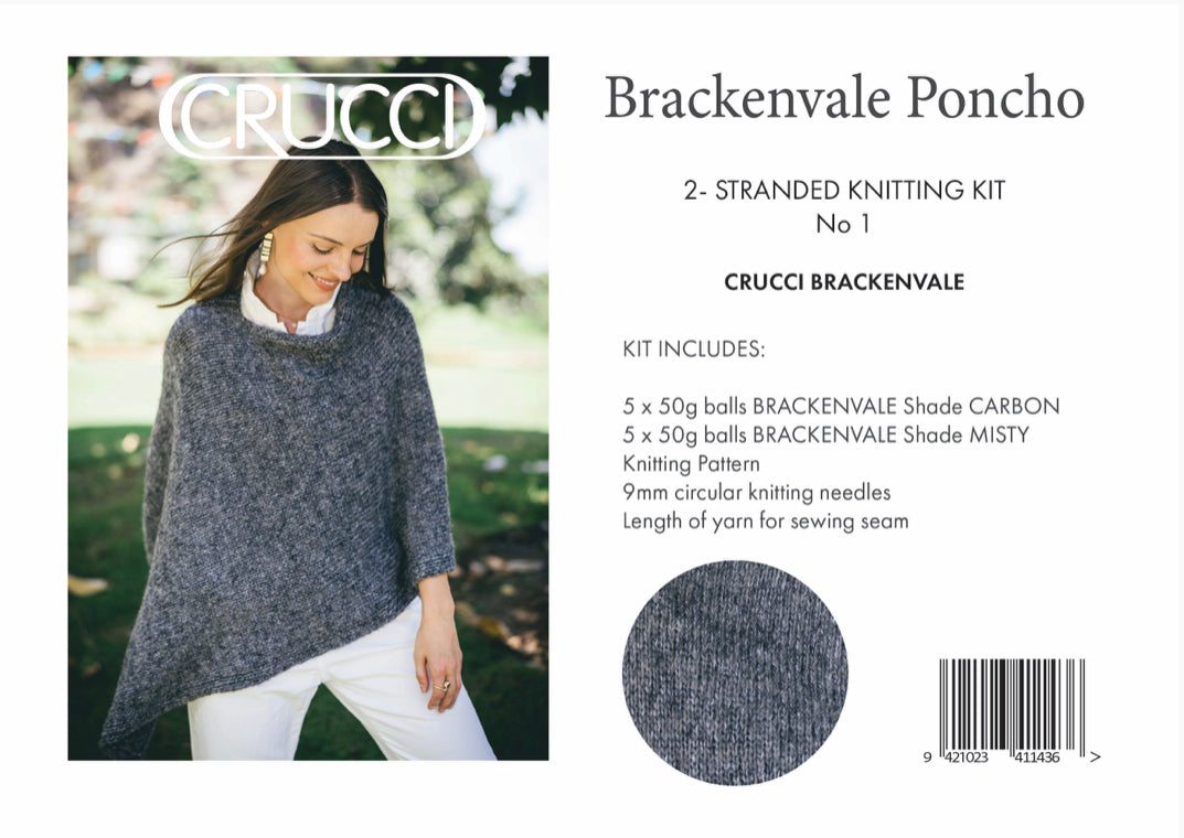 2-Stranded Poncho Knitting Kit
