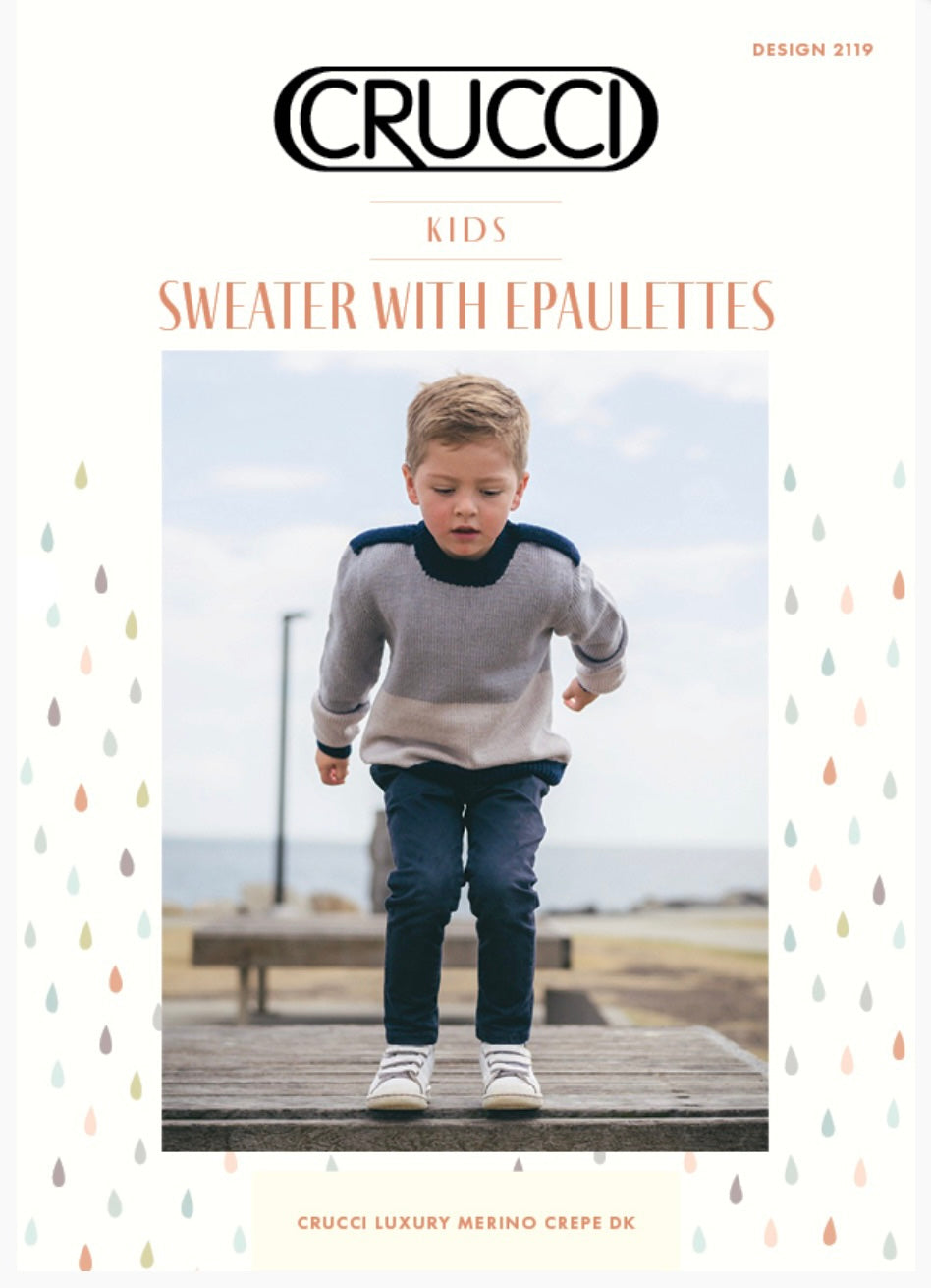 Kids Sweater With Epaulettes