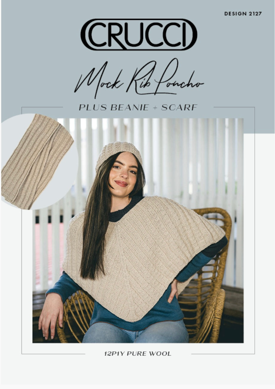 Poncho, Beanie and Scarf