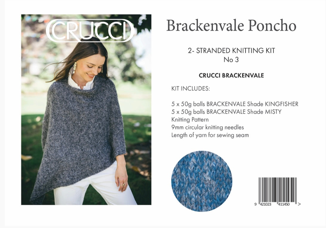 2-Stranded Poncho Knitting Kit