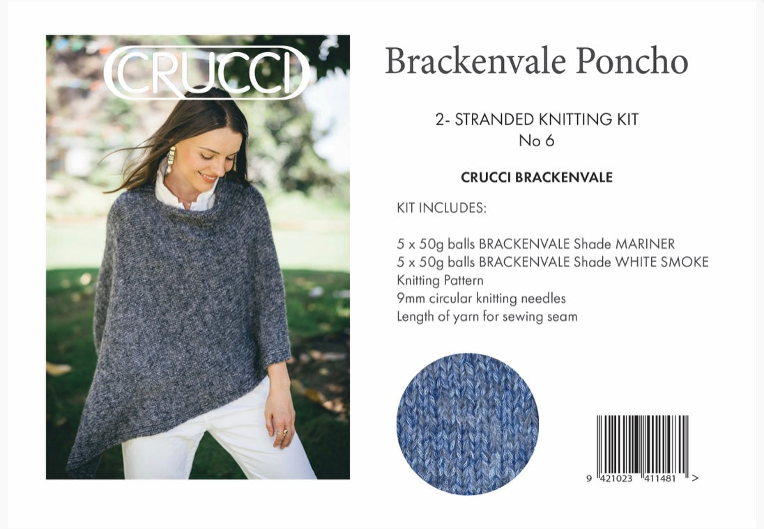 2-Stranded Poncho Knitting Kit