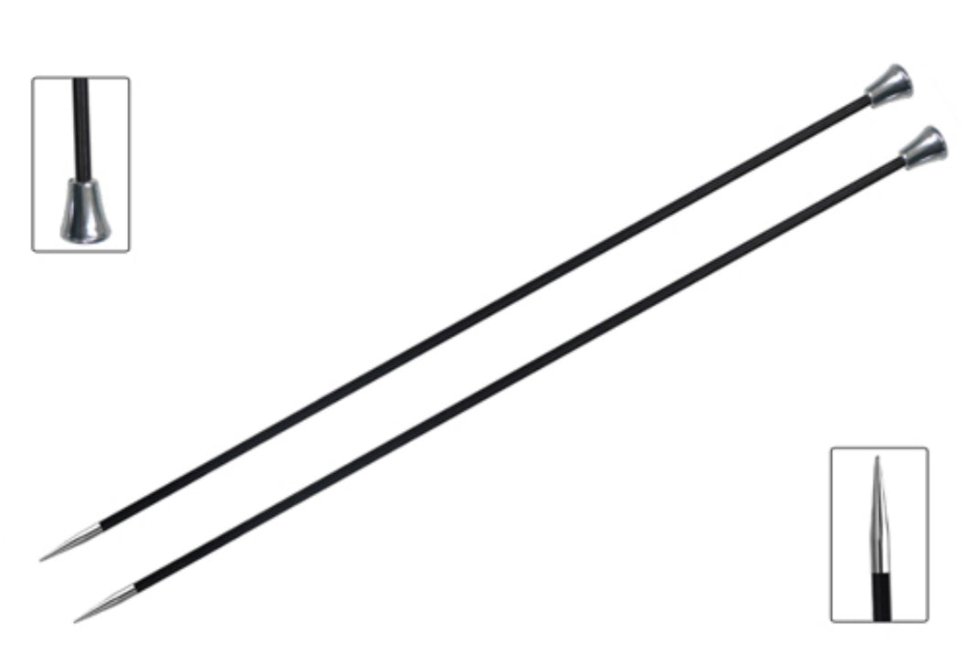 Karbonz Single Pointed Needles - 35cm