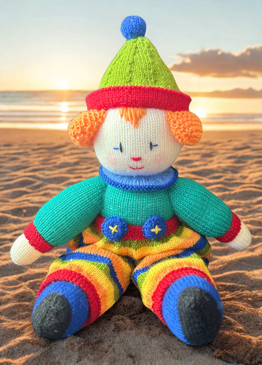 Clown Knitted Toy