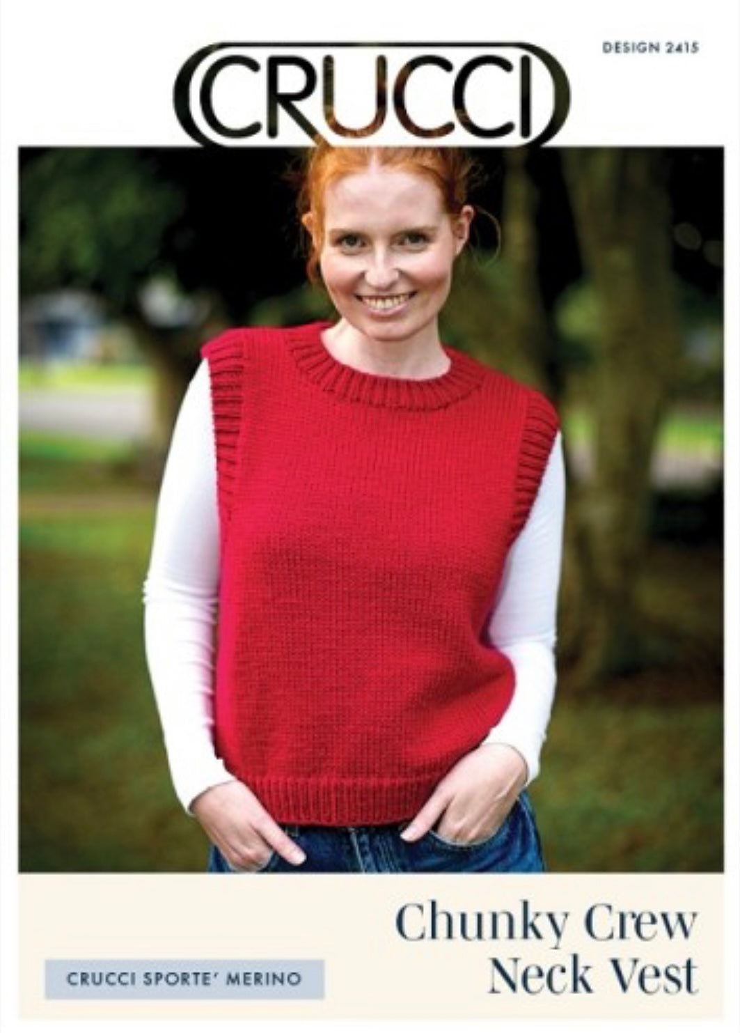 Crucci Chunky Crew Neck Vest - Design 2415
