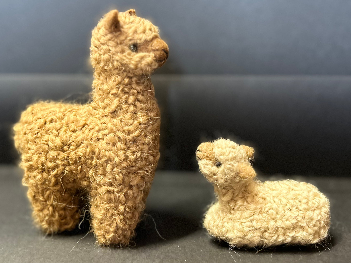 Felted Alpaca Pair