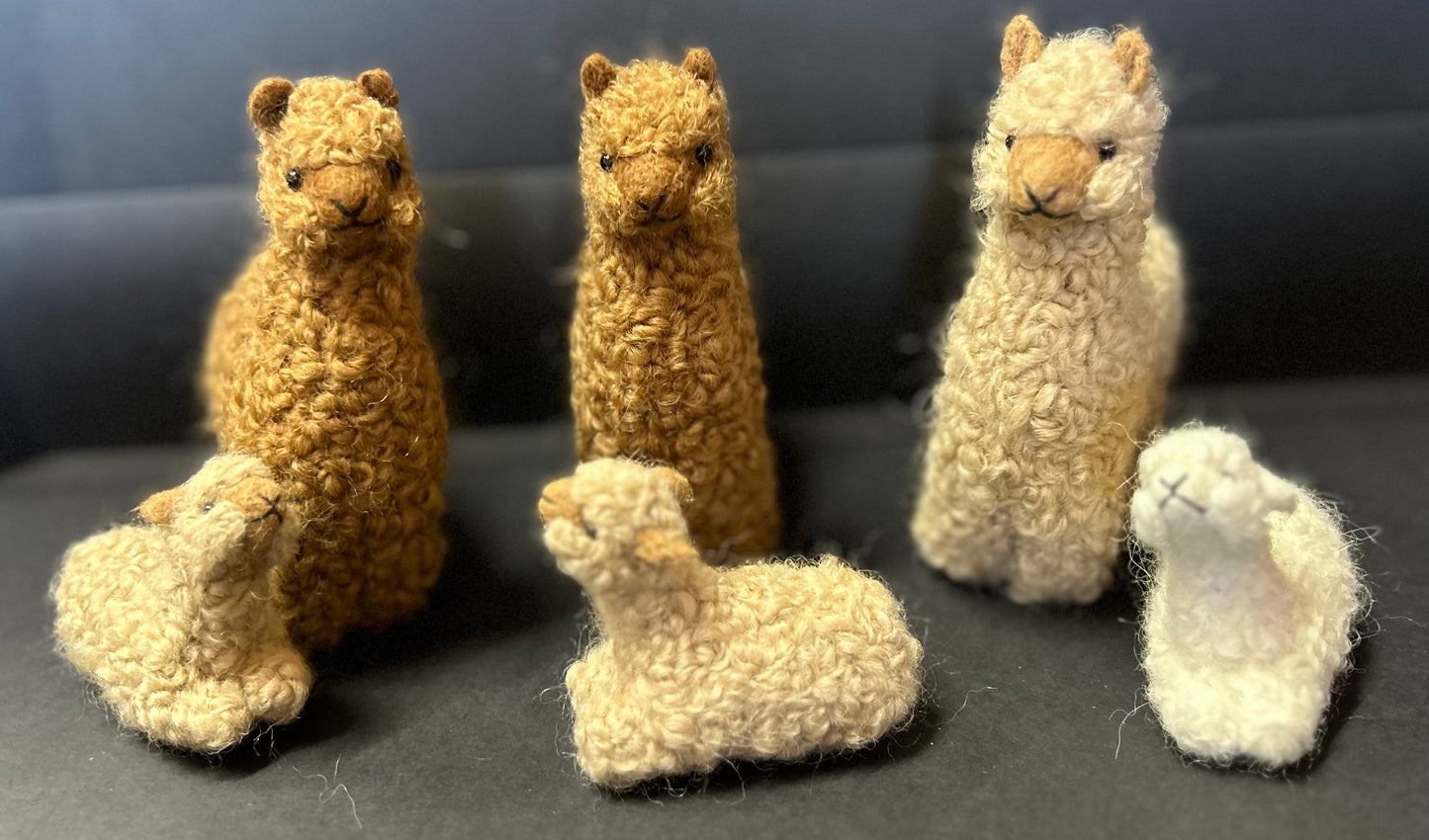 Felted Alpaca Pair
