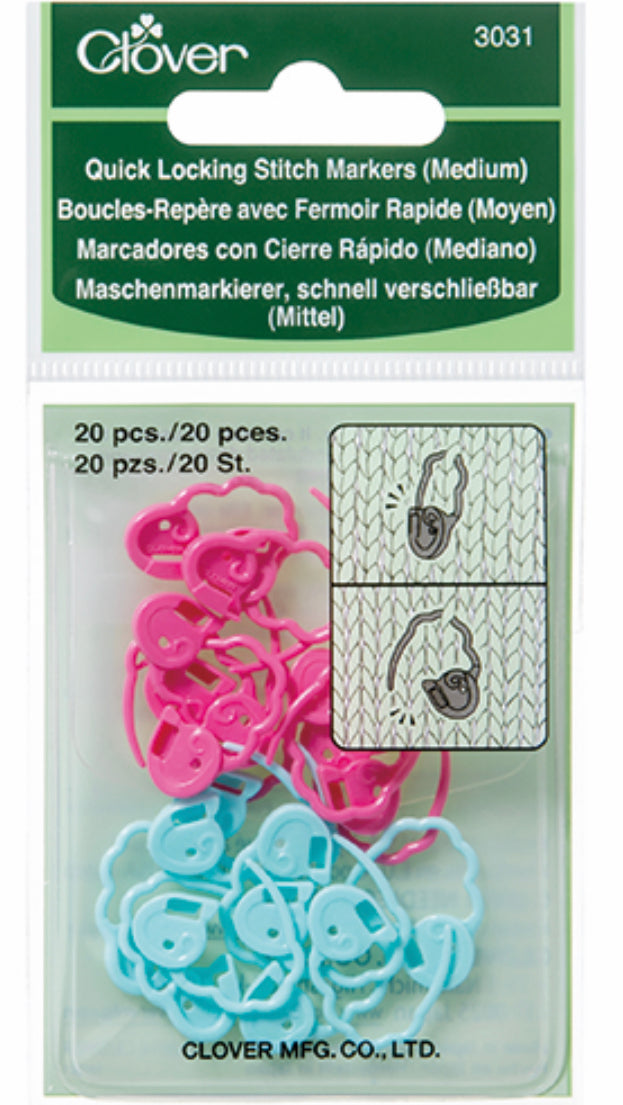 Locking Stitch Markers Moonacre Alpaca’s Yarn and Craft Boutique