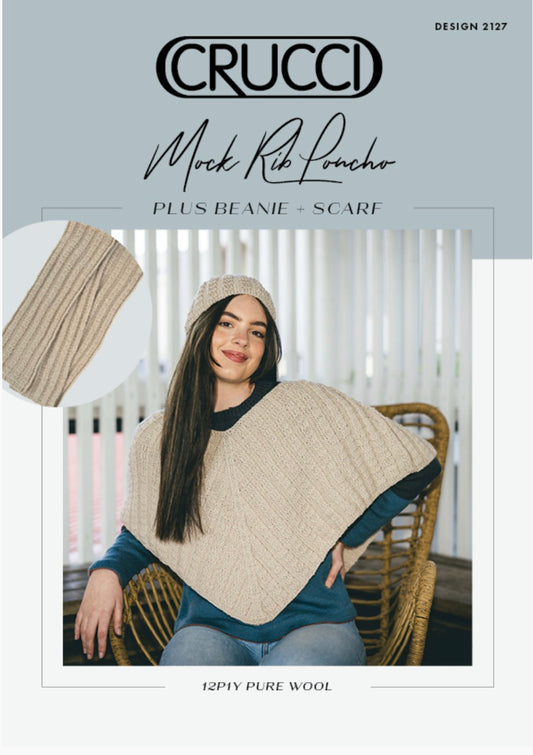 Poncho, Beanie and Scarf